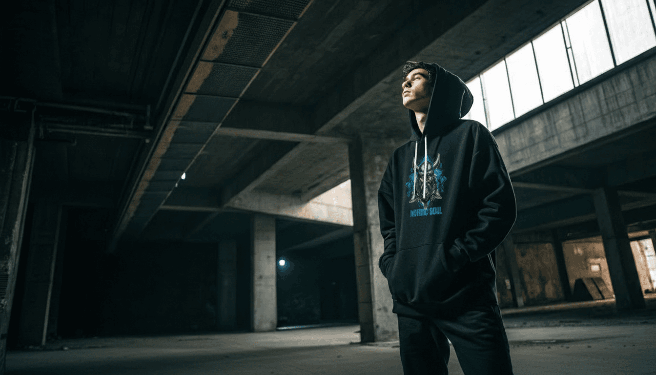 Merch Store Hero — Nordic Soul Hoodie